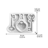 Heart Lock And Key Mold