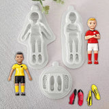 Players With Shoes Mold set of 3