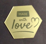 Acrylic Disc Golden Color