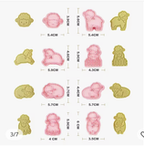 Sheep cookie cutter set