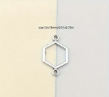 Hexagon Charm Pendant