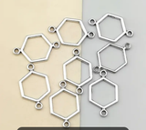 Hexagon Charm Pendant