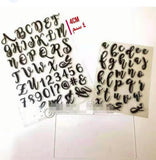 Silicone Clear Alphabet Stamp With Acrylic Pad
