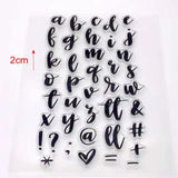 Silicone Clear Alphabet Stamp With Acrylic Pad