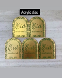 Acrylic Disc Golden Color