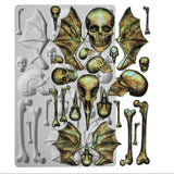 Large Skull Skeleton Mold