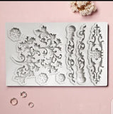 Vintage Relief Floral Mold