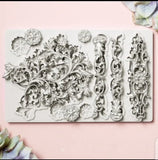 Vintage Relief Floral Mold