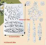 Vintage Relief Floral Mold