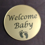 Acrylic Disc Golden Color