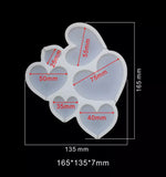 Mix heart shape lollipop mold