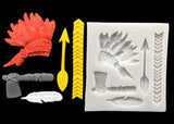Feather,Axe, Arrow mold