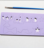 #1 Dad stamp