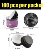 Black cupcake liner