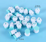 Lower Case Alphabet Plunger Cutter Set